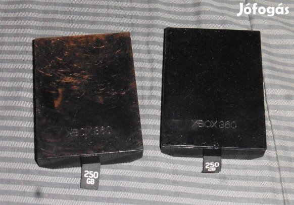 2db egyben Xbox 360 Gyári 250Gb HDD, Slim és E Gépekbe, Újszerű