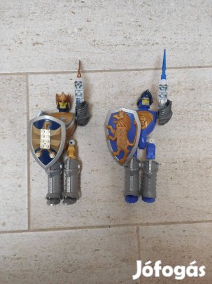 2db egyedi építésű LEGO Kinghts figura pajzzsal, karddal - Lovagok