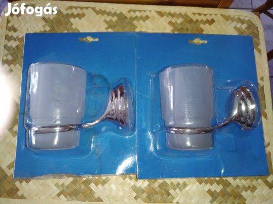 2db falra szerelhető fogmosó pohár eladó!