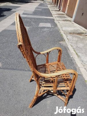 2db fonott rattan szék fotel + asztal