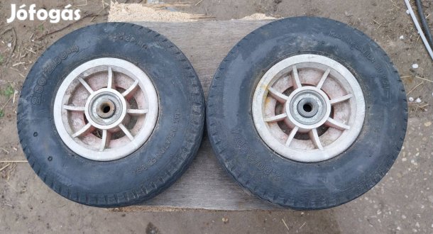 2db kézi kocsi kerék
