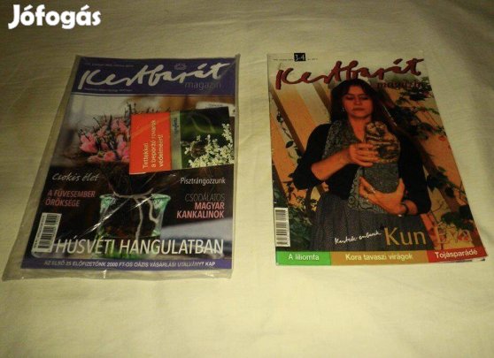 2db lefóliázott Kertbarát ujj magazinok