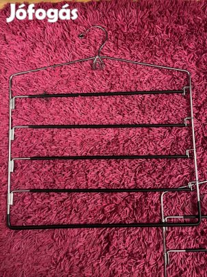 2db nadrágtartós fém ruha fogas, ruhafogas vállfa!