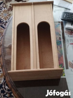 2db-os Bortartó díszíthető fa doboz láda Kiváló ajándék 3000ft óbuda