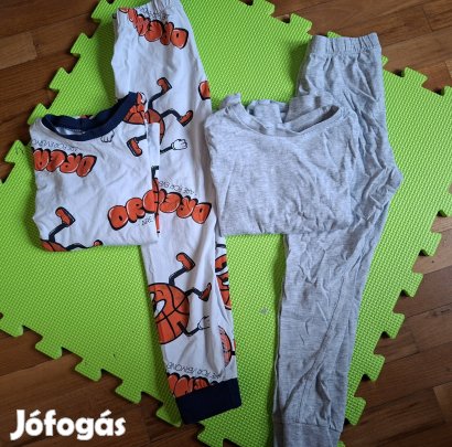 2db-os H&M 110/116-os 2 részes pamut pizsama szett