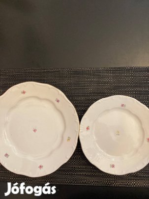 2db retro, régi Zsolnay kistányér és lapostányér hiánypótlásra!