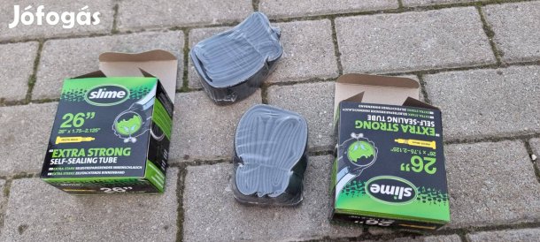 2db új Slime 26" MTB belső gumi defektmentesítő folyadékkal töltött