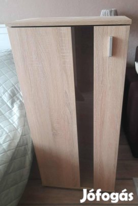 2db vitrines szekrény sonoma tölgy kitűnő állapotban