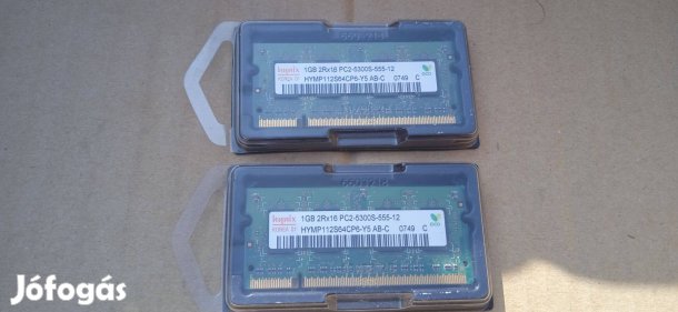 2x1gb DDR2-es RAM Laptopba
