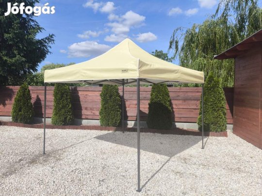 2x2 bézs rendezvény sátor árusító piaci horgász kerti pavilon 280g/m2
