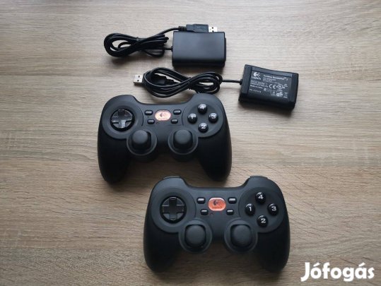 2x Logitech Cordless Rumblepad 2 kontroller