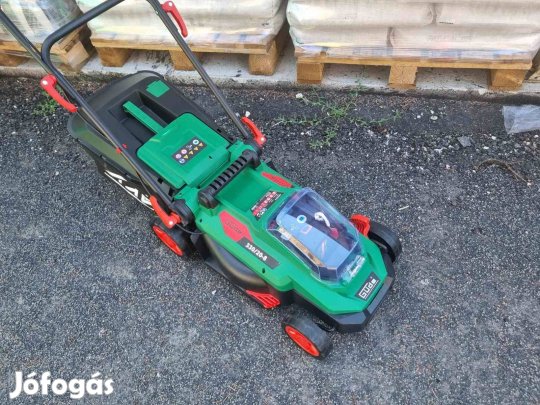 30L-es gyűjtőtartállyal 4,0 Ah-s akkumulátoros fűnyíró, garanciával