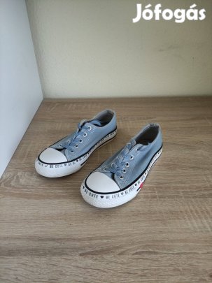 30-as kék lányka vászoncipő Nelli blu