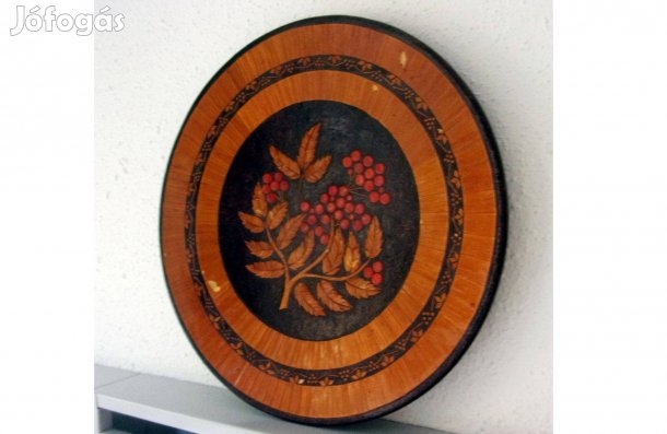30 cm fa dísztányér dísz tányér Újpest központ közelében fali tányér