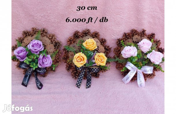 30 cm koszorú. Húsvétra-Anyák napjára