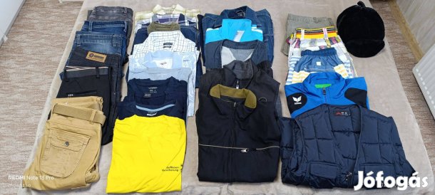 30 darabos férfi ruhacsomag + ajándék sapkák