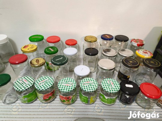 30 db kisméretű üveg befőzéshez