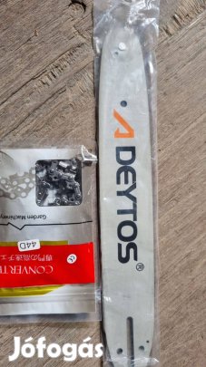 30cm vágóhosszal, egykezes, benzines láncfűrészhez vágólap és lánc