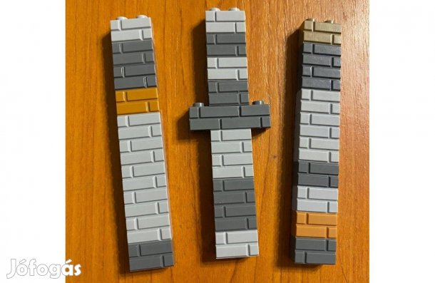 30db 1x2 tégla mintás LEGO kocka, alkatrész