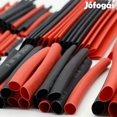 30db  Zsugorcső 3X40mm Fekete és Piros  (5685)