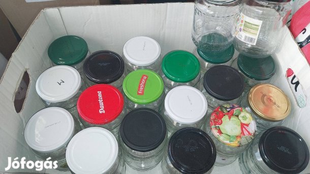 30db fél literes befőttes üveg