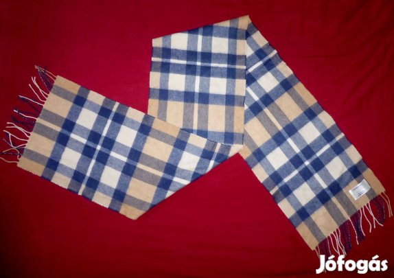 30ezres új Edinburgh kasmír cashmere sál 26cm X 158cm