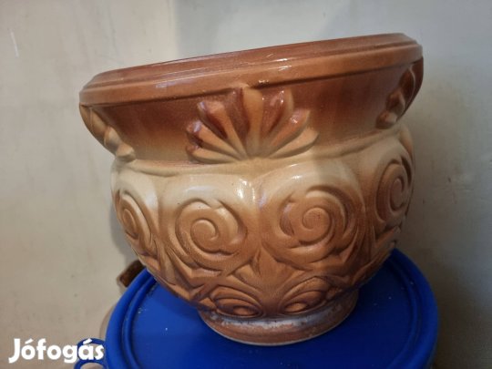 30x25cm csodás nagyméretű kaspó hibátlan 