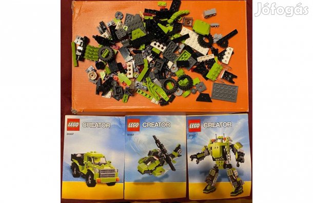 31007 - LEGO Creator 3in1 - Mechanikus robot, helikopter, teherautó