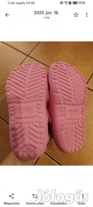 31-32-es Crocs lány papucs 