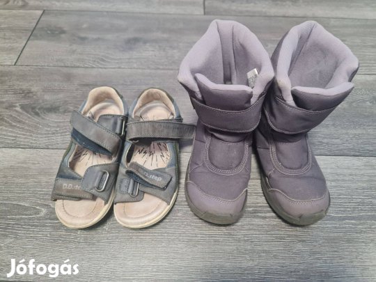 31-es dechatlanos téli csizma es d.d.step szandál eladó