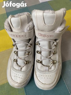 31-es fehér Kappa szőrme béléses téli bakancs