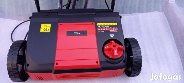 31cm munkaszélességgel, elektromos 2in1 gyep lazító, fűszellőztető