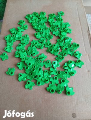 32607 Bright Green Plant Plate, Round 1 x 1 with 3 Layered Leaves