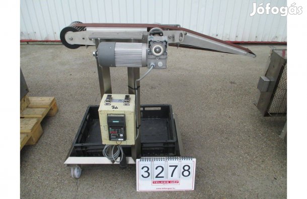 3278 - szállítószalag futószalag pálya rózsdamentes állítható seb