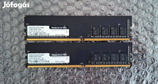 32GB DDR4 kit (2X16) Teamgroup 3200MHz - Foxpost van!
