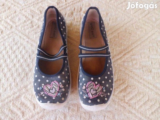 32-33-as Only vászon balerina cipő házicipő nyári váltócipő 32