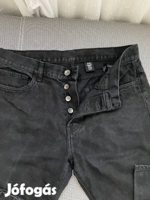 32/33-as fekete farmer nadrág