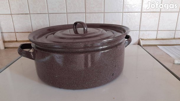 32 cm zománcozott lábas + fedő
