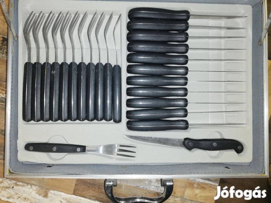 32 darabos GI Desing Solingen kés- és evőeszköz készlet bőröndben