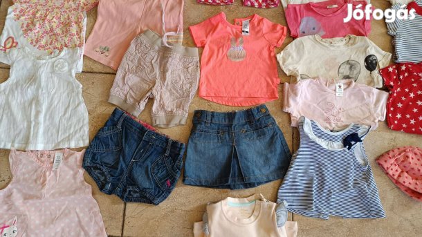 32 db-os kislány 62/68-as ruhacsomag olcsón eladó!