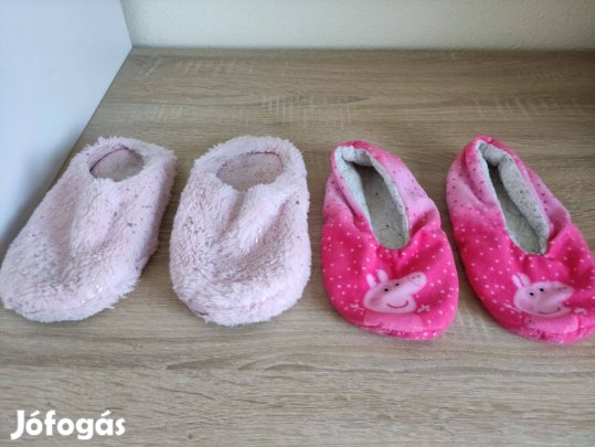 32-es 2 pár lányka házicipő