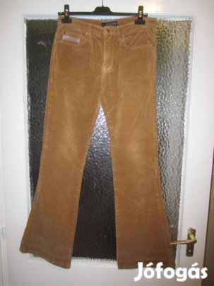 32-es sztreccses mustárszínű kordbársony nadrág