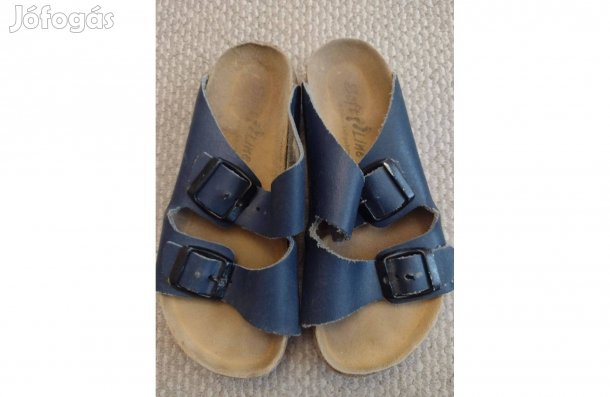 32 fiú papucs, bőr felsőrész