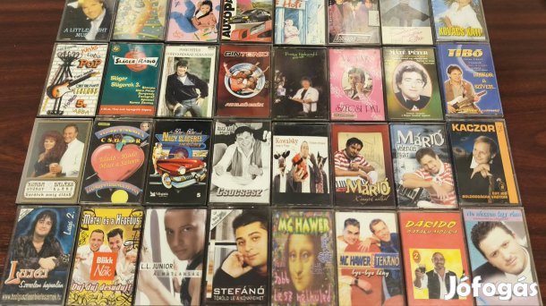 32db gyári jó minőségü,kazetta csomag,(mulatós??pop?)