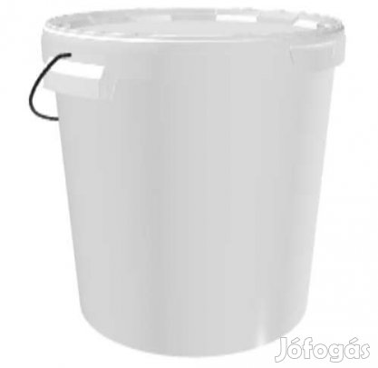 33 Literes Élelmiszeripari MŰanyag Vödör,Tetővel, Fogóval(D5529)