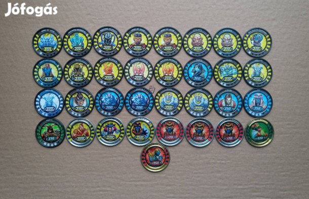 33 db Slingers medallion War titans fém korong