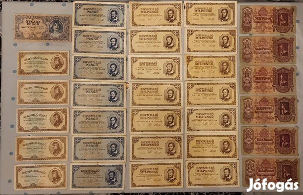 33 db. Vegyes Pengő!