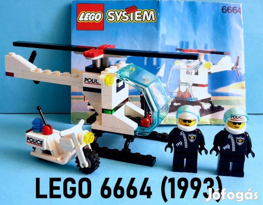 33 éves LEGO System 6664 Chopper Cops (1993), útmutató