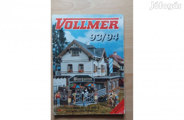 33 éves Vollmer katalógus füzet Modellvasút terepasztal vasút makett