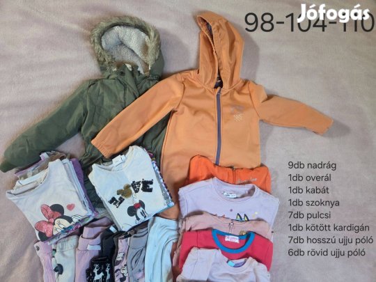 33db-os kislány ruhacsomag 98-104-110 méretben